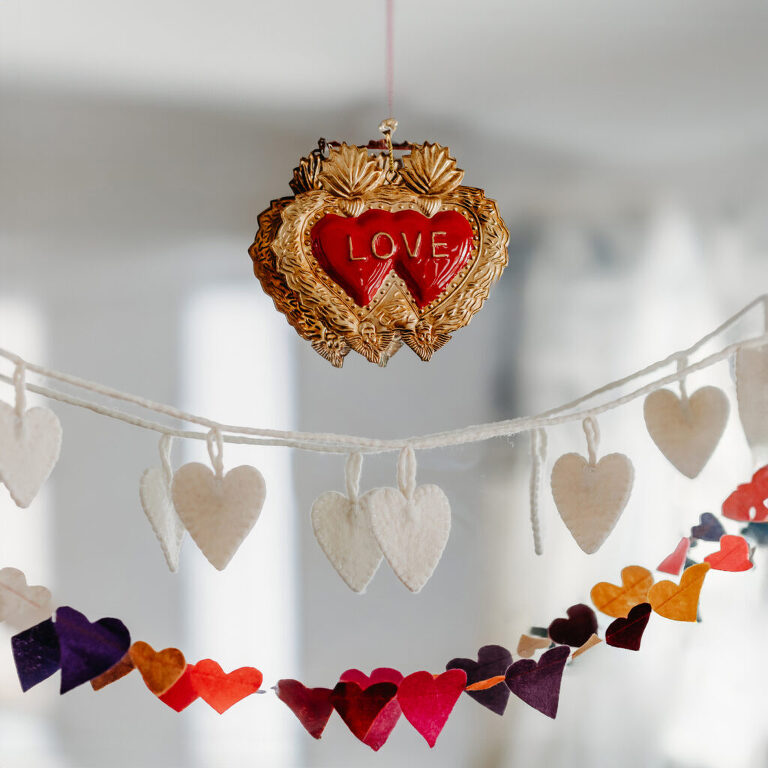 Valentine heart garland, our favorite things